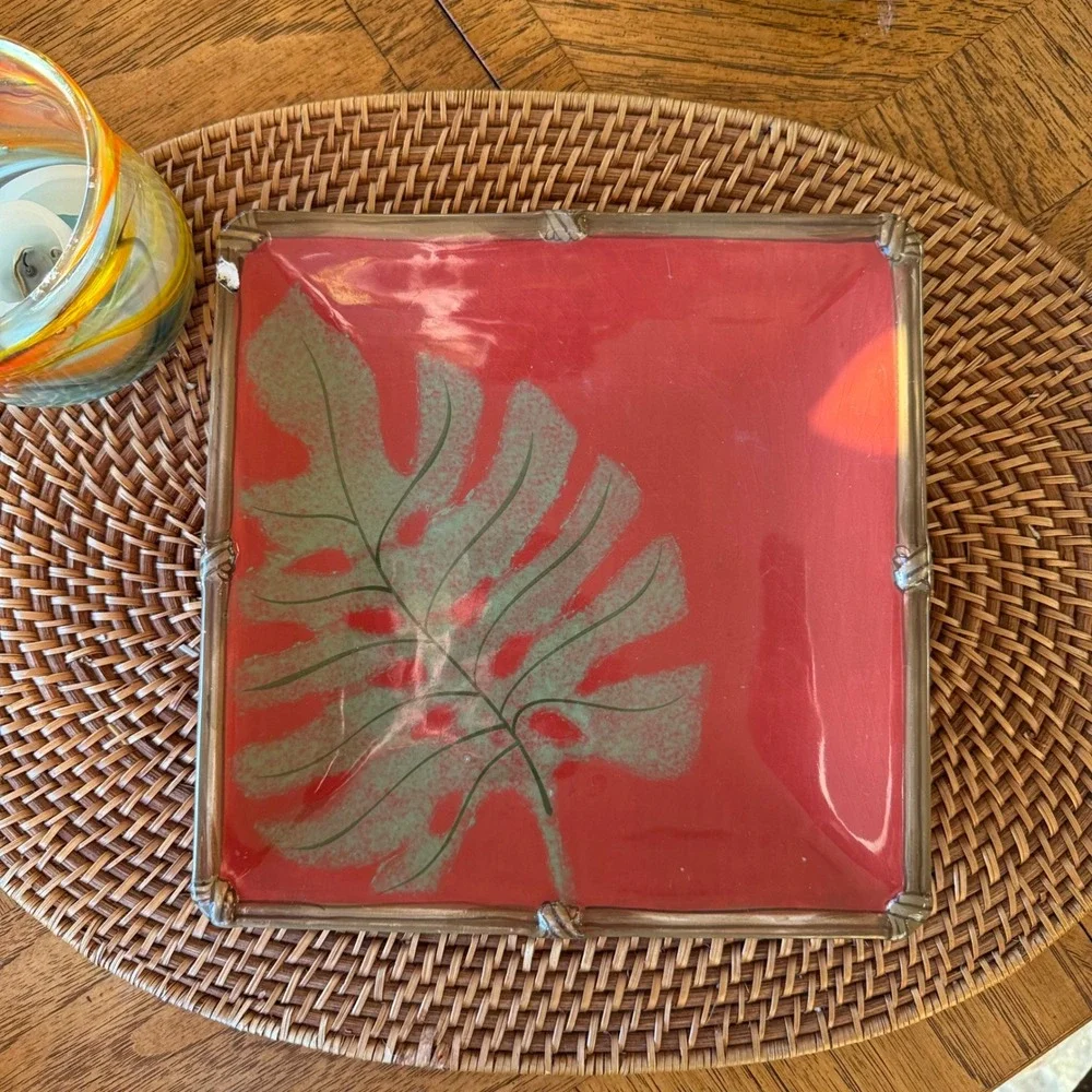 clay art preowned tiki monstera